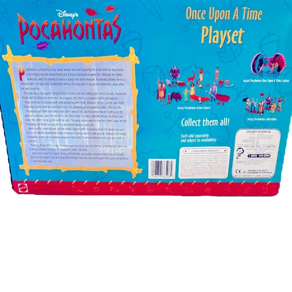 Disney’s Pocahontas Once Upon A Time Play Set.  New in Box.
